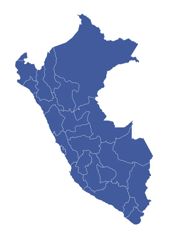 mapa-peru-cobertura-nacional-transporte-de-carga Mapa del Perú con sus regiones, cobertura nacional de transporte de carga de Tan Cargo